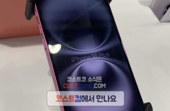 아이폰16플러스 자급제 128 핑크 색상 코스트코 가격 정리