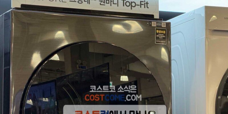 삼성 비스포크 그랑데 원바디 세탁기 건조기 세트 코스트코 할인 가격 (WF2420HCVVC)