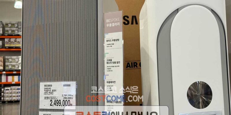 삼성 비스포크 무풍 갤러리 2IN1 에어컨 AF17CX738FZRT 코스트코 할인 가격 정리
